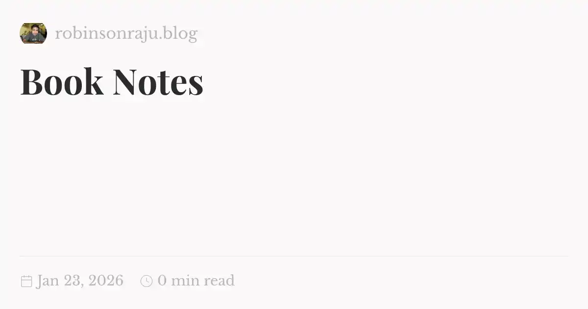 Notes Booqui Book Notes